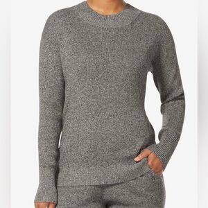 Tommy John Lounge Crew Neck Knit Sweater Heather Gray Size Medium